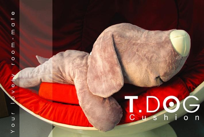 《luft》T. Dog 抱枕 (白)-